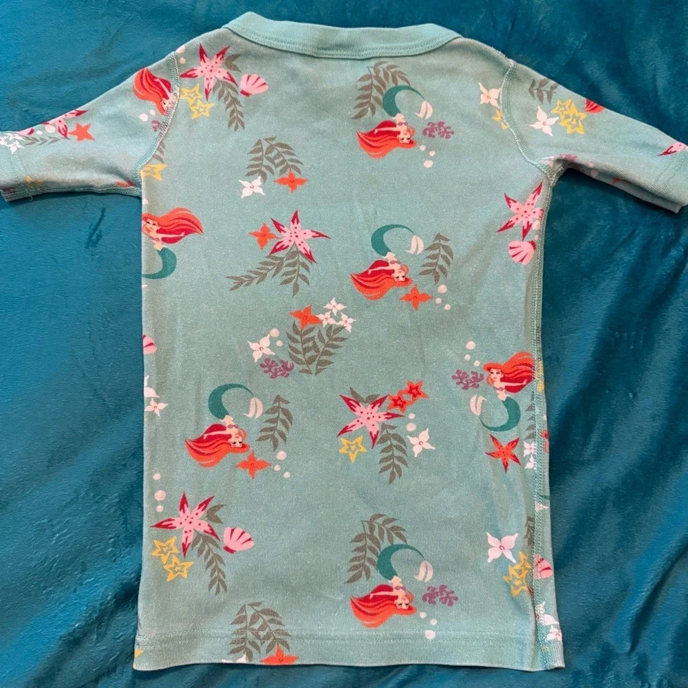 Hanna Andersson Disney Ariel Little Mermaid Pajamas Organic Cotton Kids 5 110